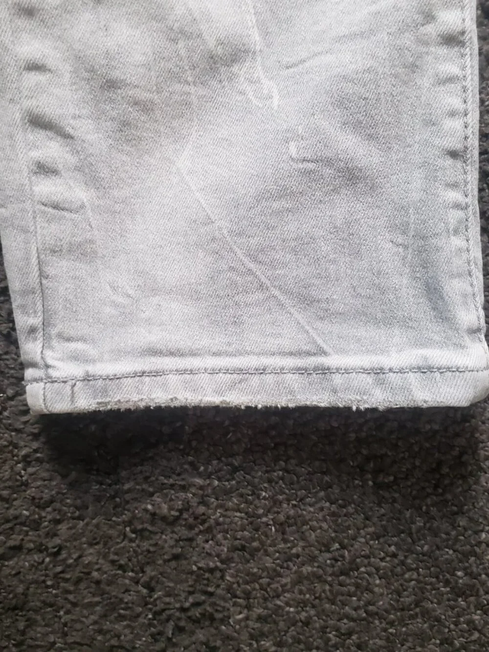 Decibel Jeans Mens Distressed Gray Size 42x32 Slim Fit